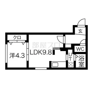kopen court月寒【3階】の間取り