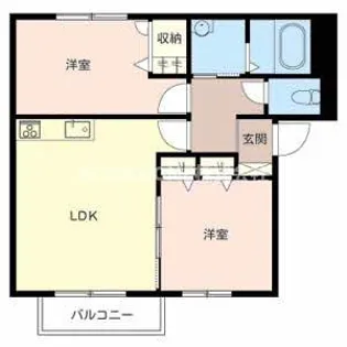 オレンジアイビー・柏原【2階】の間取り