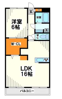 センターヴィレッジ【2階】の間取り