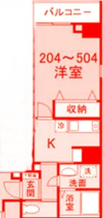 EARTH浅間町【4階】の間取り