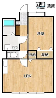 メゾン・ド・ラメールD【2階】の間取り