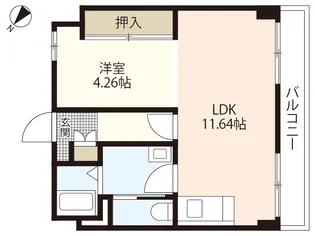 ソフィアコート庚午中【4階】の間取り