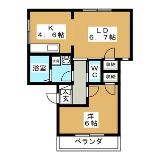 ウェルパインV【2階】の間取り