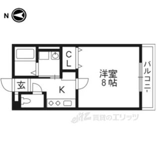 クローバーコート【1階】の間取り