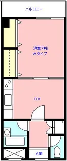 ルミエール幕張【1階】の間取り