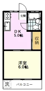 コーポヒロ【2階】の間取り