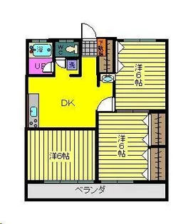 チェリーハイツ【2階】の間取り