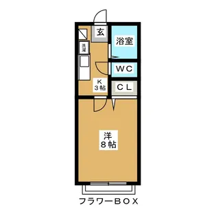 アムールプルミエ【1階】の間取り