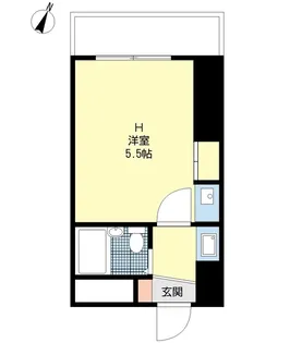 リバティープラザ本町【9階】の間取り