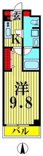 レガリス錦糸町【2階】の間取り