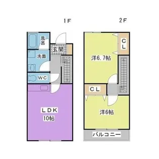 レユシール坂の上 Aの間取り