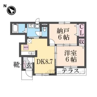 グレイスゼファー【1階】の間取り