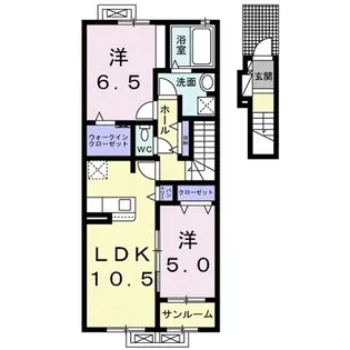 ハピネス N【2階】の間取り