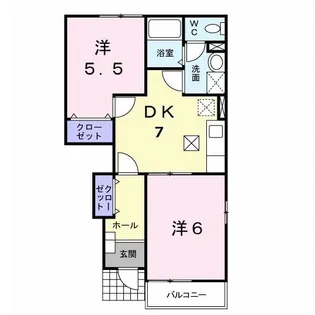 ソルマージュI【1階】の間取り