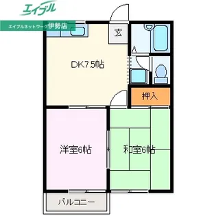 コーポエム【2階】の間取り