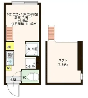レジナ ヒルズ【2階】の間取り