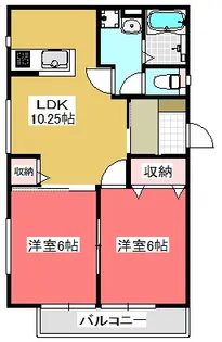 シャーミニョン【2階】の間取り