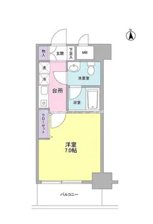 セレーノ品川【4階】の間取り