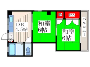 ハイツ鈴孝II【3階】の間取り