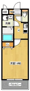W.O.B.UMEDA【5階】の間取り