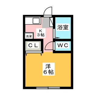 ハイツ華園【1階】の間取り
