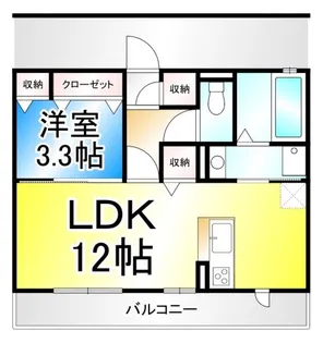 シャンピニオン ブロン【1階】の間取り