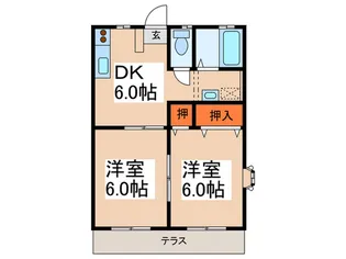 アゼリアC【1階】の間取り
