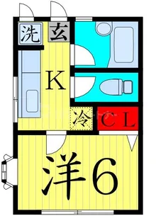 ハイツアデカワ【1階】の間取り