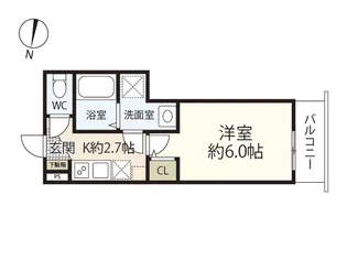 GREENHILL HATSUKAICHI【1階】の間取り
