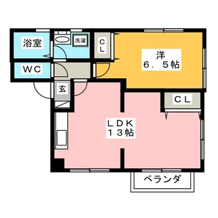 ローズ【2階】の間取り