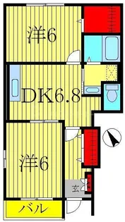 ブローテ・大井【1階】の間取り