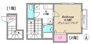 フラッツァプリモII【2階】の間取り