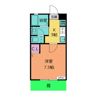 ロイヤルオーク【1階】の間取り
