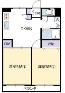第三パークサイド羽根木【2階】の間取り