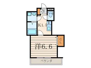 ヴェルジネ上野毛【2階】の間取り