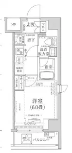 ティモーネ プレミアム川崎イースト【2階】の間取り
