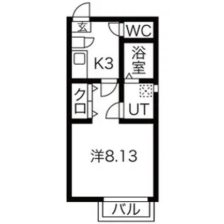 クレフラスト台原駅前【1階】の間取り
