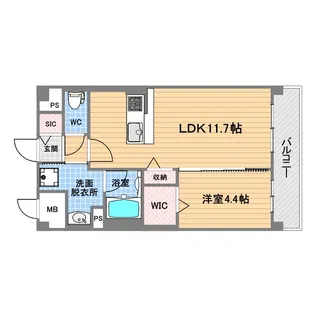 プリマヴェーラ甲子園一番町【2階】の間取り