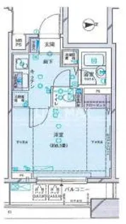 ウィンシティ上野タワー【10階】の間取り