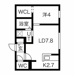 L’eclaireur【3階】の間取り