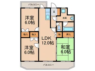 レジデンスコスモスI【1階】の間取り