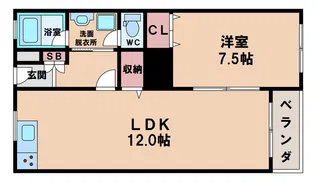 長居椿マンション【2階】の間取り