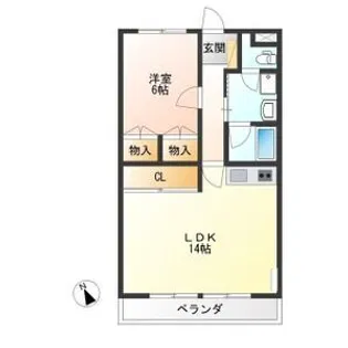 エルミオーレ【4階】の間取り