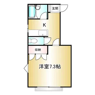 ヴィラシンティランス【1階】の間取り