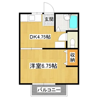 サンスクエア成田II【2階】の間取り
