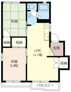 アルカディアA (2F)【2階】の間取り