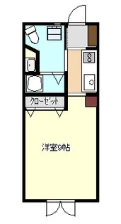 ラ・メゾンブルー花十番【1階】の間取り