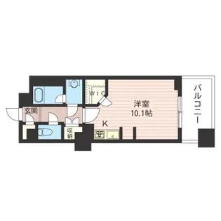 レジデンスシャルマン月島【8階】の間取り