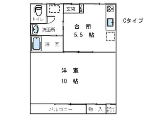 シャトー・サンマリオ【1階】の間取り