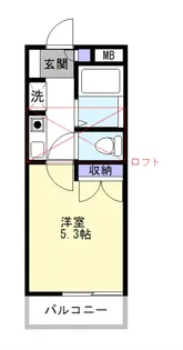 シャンポール白鷺【1階】の間取り